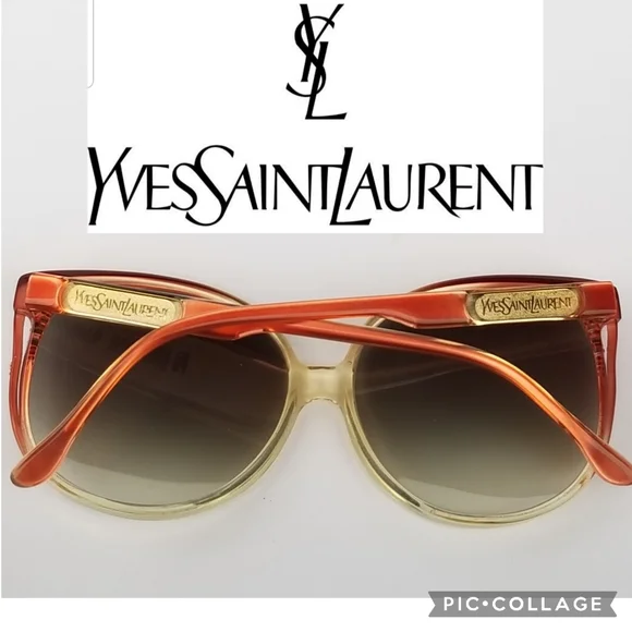 Yves Saint Laurent Stunning Logo Sunglasses Rare RARE AMAZING Vintage YVES SAINT LAURENT YSL | Mercari main image 4